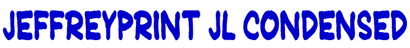 JeffreyPrint JL Condensed 字体